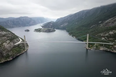Lysefjord Bridge (drone shot) Lysefjord Bridge (drone shot)