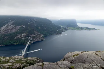 Mouth and bridge of the Lysefjord Mouth and bridge of the Lysefjord