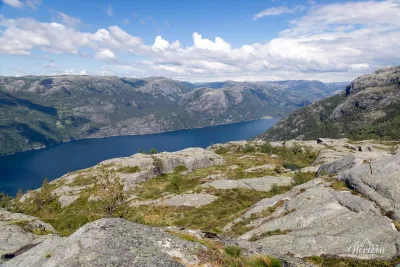 Lysefjord from the summit of Soltifjellet Lysefjord from the summit of Soltifjellet