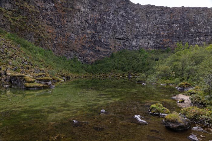 Randonnée du Lac du Canyon d'Ásbyrgi