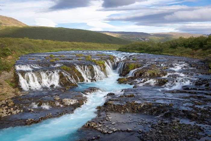 Brúarfoss Waterfall