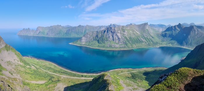Husfjellet - Panoramic views of the northern part of the island