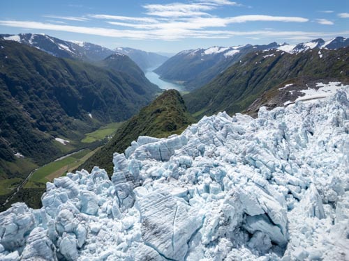 Flatbreen glacier, Norway