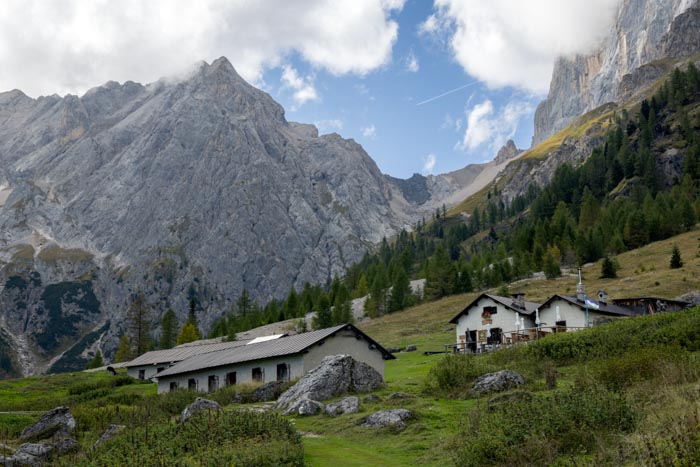 Randonnée de Malga Ciapala au Rifugio Falier