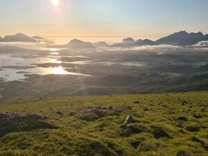 Looking north downhill Looking north downhill