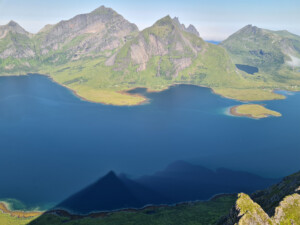 Shadows of Narvtinden over Selfjorden Shadows of Narvtinden over Selfjorden