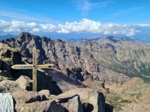 Monte Cinto summit cross Monte Cinto summit cross