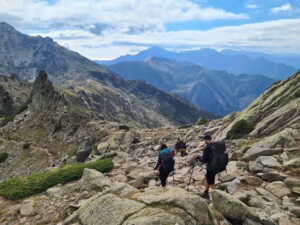 Sentier de crête jusqu'à Bocca Muzzela Sentier de crête jusqu'à Bocca Muzzela