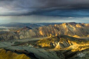 Threatening skies over Landmannalaugar Threatening skies over Landmannalaugar