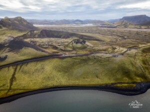 Stútur crater (drone shot) Stútur crater drone shot
