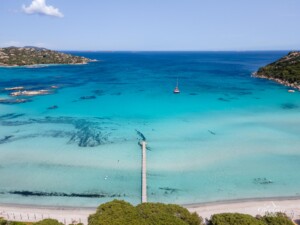 Plage de Santa Giulia (vue drone)