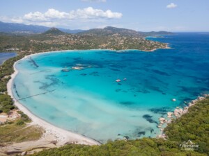Plage de Santa Giulia (vue drone)