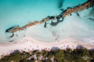 Plage de Santa Giulia (vue drone)