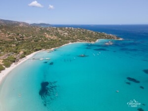 Plage de Santa Giulia (vue drone)