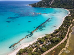 Plage de Santa Giulia (vue drone)