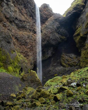 Waterfall at the end of the first canyon Waterfall at the end of the first canyon
