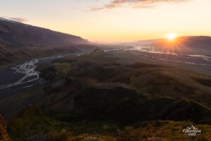 Sunset over Valahnúkur Sunset over Valahnúkur