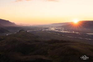 Sunset over Valahnúkur Sunset over Valahnúkur
