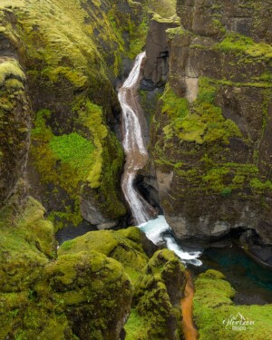 Fjadrárgljúfur Canyon and Mögárfoss waterfall Fjadrárgljúfur Canyon and Mögárfoss waterfall