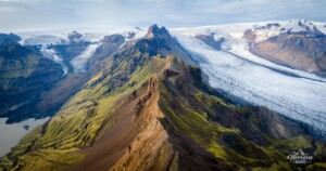 Morsárjökull and Skaftafellsjökull (drone shot) Morsárjökull and Skaftafellsjökull (drone shot)