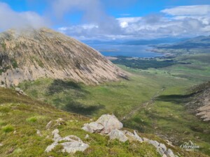 Beinn na Caillich on the left Beinn na Caillich