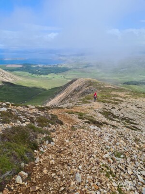 Final descent and back to less rocky terrain Final descent and back to less rocky terrain