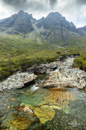 Blà Bheinn and the Allt na Dunaiche stream Blà Bheinn and the Allt na Dunaiche stream