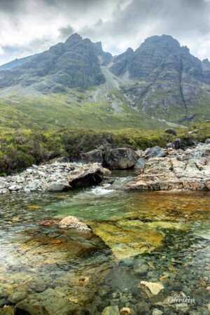 The magnificent colors of the Allt na Dunaiche stream The magnificent colors of the Allt na Dunaiche stream