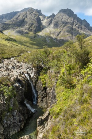 Blà Bheinn and the Allt na Dunaiche stream Blà Bheinn and the Allt na Dunaiche stream