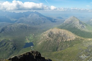 Magnificent view from the summit of Blà Bheinn Magnificent view from the summit of Blà Bheinn