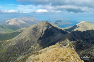 View north from the summit of Blà Bheinn View north from the summit of Blà Bheinn