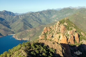 Punta Castellacciu depuis le Monte Senino (618 m)
