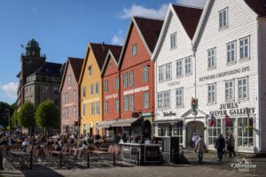 Colorful houses in Bryggen Colorful houses in Bryggen