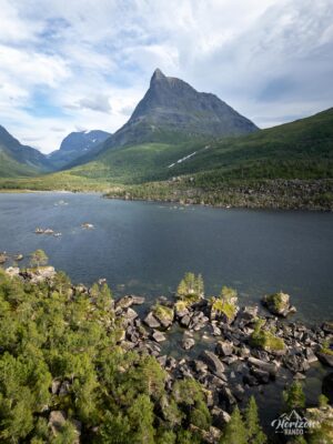 Innerdalsvatna Lake and Innerdalstarnet (drone shot) Innerdalsvatna Lake and Innerdalstarnet (drone shot)