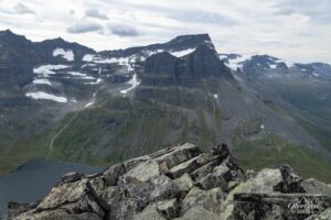 Skarfjell (1,790 m) from the summit of Innerdalstarnet Skarfjell (1,790 m) from the summit of Innerdalstarnet