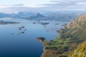 Vue au nord depuis le sommet Vue au nord depuis le sommet