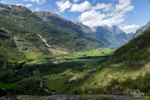Viewpoint over the Oldedalen valley Viewpoint over the Oldedalen valley