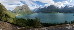 Panorama of Lake Oppstrynsvatnet Panorama of Lake Oppstrynsvatnet