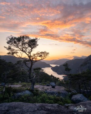 Sunset over Lake Botnevatnet Sunset over Lake Botnevatnet
