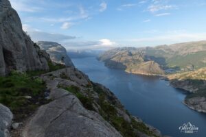 Balcony trail on the Lysefjord Balcony trail on the Lysefjord