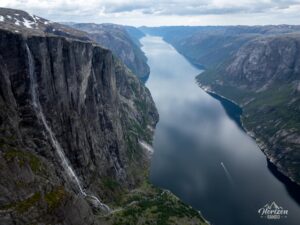 Lysefjord (drone shot) Lysefjord (drone shot)