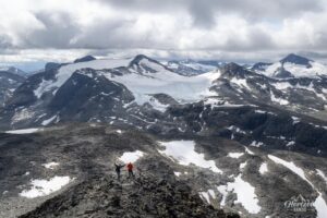 Panorama from the summit of Kyrkja Panorama from the summit of Kyrkja