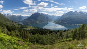 Panorama d'Innvikfjord Panorama d'Innvikfjord